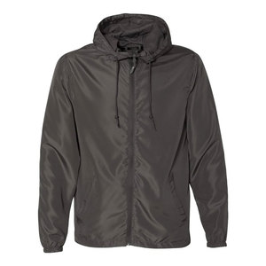 Veste coupe-vent à capuche pour homme, légère, zippée, couleur unie, décontractée, pour le printemps, en polyester - Product Image 4