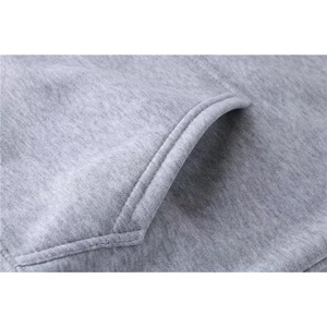 Sweat-shirts à capuche unisexes personnalisés avec logo brodé, en polaire polyester uni, coupe oversize pour hommes, vente en gros - Product Image 2
