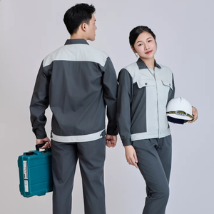 Cotton <b>Blend</b> FMF Men's Hi Visibility Safety Workwear Set-Vietnamese Long-Sleeve TC Fabric - Product Image 1