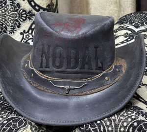 Sombrero Outback de Cuero Negro, Estilo Western Clásico de Ala Ancha, con Banda Trenzada, para Actividades al Aire Libre y Montar a Caballo - Product Image 5