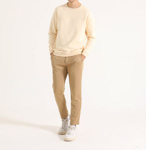 Sweat-shirts unisexes en molleton de coton vierge en gros, personnalisables avec logo imprimé, coupe oversize, col rond, pour hommes - Product Image 6