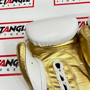 Guantes de Boxeo Personalizados de Cuero Genuino 'No Boxing No Life' para Entrenamiento y Sparring, con Cierre de Gancho y Cordones, Dedos Completos, Venta al Por Mayor OEM - Product Image 3