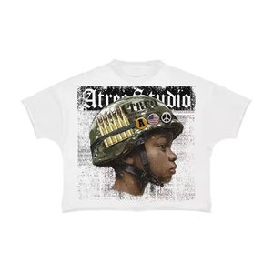 Custom Logo USA <b>Women</b> Streetwear Cropped Top T <b>Shirt</b> Premium Cotton Casual Wear Bulk Supply Apparel - Product Image 4