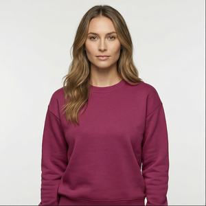 Sudadera con Capucha de Felpa Gruesa para Hombre, Estilo Jersey con Cierre, Cuello Redondo, Talla Grande, Personalizable para Diseño, Invierno, Antiarrugas - Product Image 1