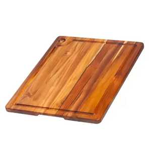 Tabla de Cortar Rectangular Multiusos de Madera, Bandeja de Servir para Cocina, Tabla de Cortar de Madera Rectangular Reversible de Doble Cara - Product Image 6