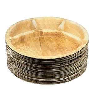 Assiettes en feuilles d'arec écologiques de qualité supérieure, biodégradables, compostables, jetables, de qualité alimentaire, vaisselle - Product Image 1