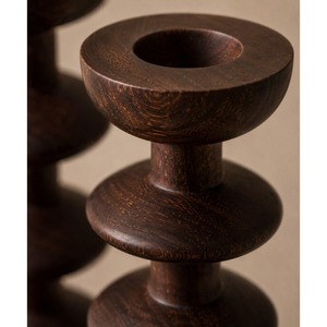 Portavelas de Madera Modernista, Forma Circular, Decoración para el Hogar, Material Duradero - Product Image 4