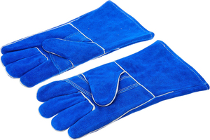 For <b>Welding</b> <b>Tig</b> Mechanic Work <b>Gloves</b> Polyethylene Safety Cuff 16INCH Heat Resistant Durable Anti-Slip Breathable Flexible - Product Image 6