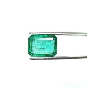 Émeraude octogonale verte de 7,91 carats provenant de Zambie, pierre précieuse non montée - Product Image 2