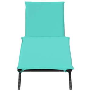 Chaise longue de patio en polyrotin noir avec accoudoirs réglables, design standard et caractéristiques confortables - Product Image 4