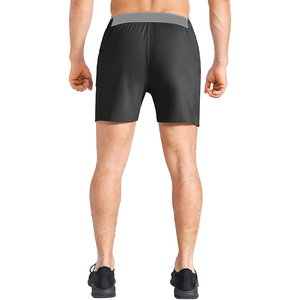 Forro de silicona antideslizante frontal y trasero para mayor seguridad en condiciones de poca luz, evita que la camiseta se suba por la cintura, pantalones cortos de gimnasio - Product Image 4