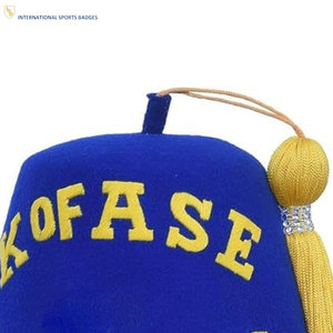 Service OEM ODM disponible, chapeaux Fez de la franc-maçonnerie, tissu de qualité supérieure, décontractés avec options de broderie personnalisées - Product Image 6