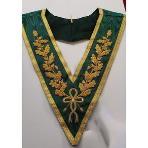 <b>Masonic</b> Degrees Grand Council Dress Collar High Quality Custom Hand Embroidery <b>Masonic</b> Regalia Collars - Product Image 1
