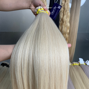 Extensiones de Cola de Caballo de Cabello Humano 100% de Vietnam, con Queratina, 100g, Puntas Gruesas, Suaves y Sedosas, Calidad Superior, Doble Trama, a Granel - Product Image 3