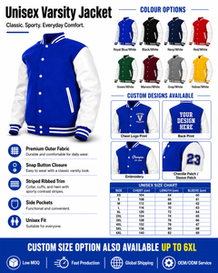 Chaqueta Varsity Verde al por Mayor con Logotipo Personalizado, Ropa Deportiva para Equipos, Cierre de Botones a Presión, Cuello Acanalado a Rayas y Bolsillos Dobles - Product Image 2