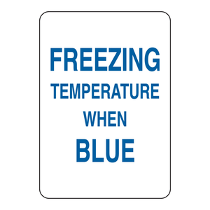 Señal de Advertencia de Congelación Sensible a la Temperatura Brady para Congeladores y Laboratorios - Product Image 3