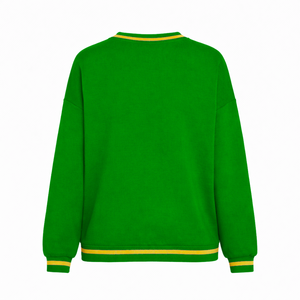 College Style Sorority Embroidered Sweatshirt Women Oversized Crewneck Pullover Cotton <b>Fleece</b> Casual Greek Letter LogoSweatshirt - Product Image 3