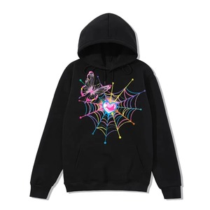 Sudadera con Capucha Spider-Man, con Bolsillo, Logotipo Personalizado en el Frente, Unisex, Blanca y Negra, Informal, Forro Polar, Ecológica, 100% Algodón - Product Image 2