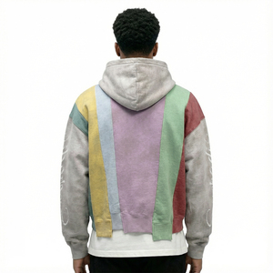 เสื้อฮู้ดดี้โอเวอร์ไซส์พิมพ์ลายสกรีนแบบพรีเมียม Glory บริการ OEM ผ้าคอตตอน 100% หนานุ่ม ซักกรด สำหรับผู้ชาย - Product Image 4