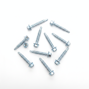 Hex Washer Head Self Drilling <b>Screws</b> TEK Zinc Plated <b>Galvanized</b> Carbon Steel Vietnam Manufacturer Class 4.8 6.8 PDC Inch Coarse - Product Image 1