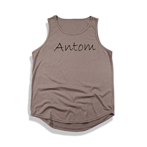 Wholesale Custom Logo Spandex/Cotton Breathable 3D Embroidery O-Neck Muscle Athletic <b>Singlet</b> Fitness Wear Workout <b>Men</b> Tank Top - Product Image 4