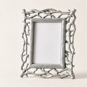 Wholesale Luxury Silver Metal Photo Frame Handmade <b>Twig</b> Branch Design Aluminum Picture Frame <b>For</b> Nordic Home <b>Decoration</b> & Table - Product Image 1