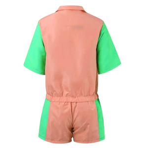 Conjunto ligero de alta calidad con chaqueta con capucha y cremallera, cortavientos unisex, pantalones cortos deportivos de verano para correr y hacer ejercicio. - Product Image 6