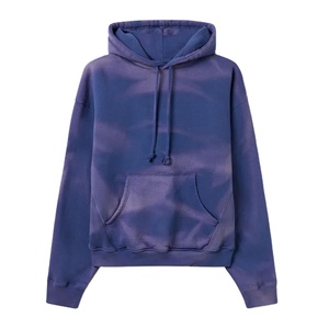 Sweat-shirt personnalisé hiver vintage 100% coton molletonné homme épais 440g à capuche unie écoresponsable coupe-vent - Product Image 1