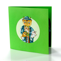 El mejor regalo para papá y maestro con nuevas tarjetas de felicitación 3D hechas a mano en el Día del Padre de Vietnam HMG a granel