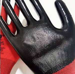 Guantes de Trabajo Recubiertos de Nitrilo NESTA SPORTS, Guantes de Seguridad Industriales con Forro de Poliéster, Guantes de Protección para Jardinería y Construcción - Product Image 5
