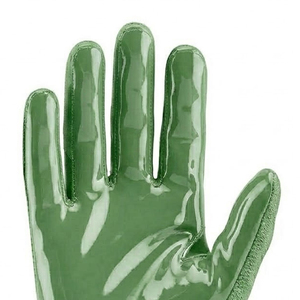 Guantes de Fútbol Americano con Pedrería, Impresos y Adhesivos, Más de 1000 Pedrerías, Color Verde Claro, Venta al Por Mayor - Product Image 5