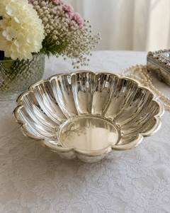 Cuencos para servir comida con base de bola, vajilla para frutas y ensaladas, cuencos plateados para decoración de mesa de fiesta, uso en fiestas - Product Image 5