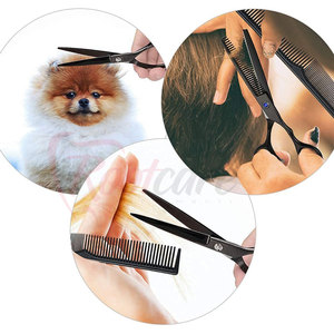 Nouveaux ensembles de ciseaux de barbier pour la coupe de cheveux, avec poignée lisse - Product Image 2