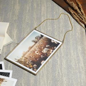 Cadre photo décoratif de luxe en métal, cadre photo en aluminium pour salon, à suspendre au mur ou à poser sur table, décoration intérieure - Product Image 1