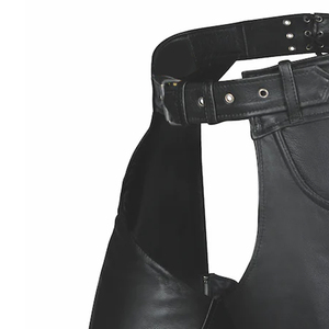 Hot Selling Custom Made Men Full <b>Chaps</b> Professional Genuine Leather Horse <b>Riding</b> Gear Style Premium Quality - Product Image 3