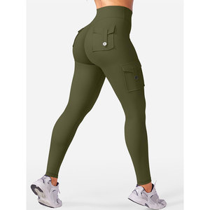 Classic Reinforced Design Yoga Legging For Women Moisture Wicking Breathable Polyester Spandex Gym <b>Tights</b> Matching Top - Product Image 4