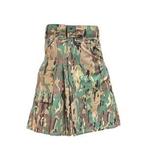 Kilt écossais camouflage pour homme, mode des Highlands, kilt utilitaire en coton, kilt moderne - Product Image 2