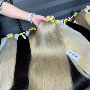 Extensions de cheveux vierges humains vietnamiens en vrac avec pointes super double drawn couleur blonde - Product Image 4