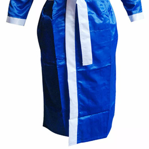Top Quality Custom Design Comfortable Breathable Satin Silk Robe Wholesale Boxing Hood Robe Customized Martial Art Wear AI-BR-06 - Product Image 3