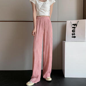 Pantalones de Cuero de Cintura Alta para Mujer, Corte Ajustado, Estilo Campana, Elásticos, para Fiestas y Uso Diario - Product Image 3