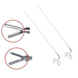 Stainless Steel <b>Laparoscopic</b> Grasping Forceps Manual <b>Instrument</b> Set Long Shaft Reusable Minimally Invasive Surgical <b>Instrument</b> - Product Image 1