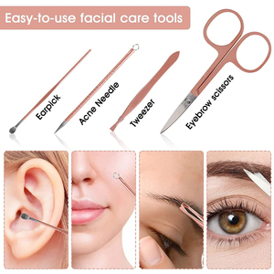 12Pcs Nail Scissors Clipper Set with Professional Stainless Steel Manicure and Pedicure Set Elegant Leather <b>Case</b> Gift - Product Image 6