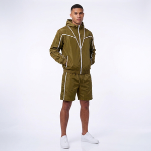 Ensemble de survêtement imperméable coupe-vent pour homme, vêtements de sport légers, jogging décontracté, tenue d'entraînement fitness. - Product Image 6