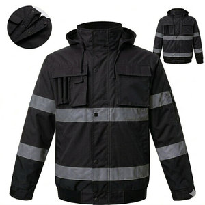 Chaqueta de Trabajo Econex Sports para Hombre, Alta Visibilidad, Reflectante, Poliéster, Cierre Frontal con Cremallera, Franjas de Seguridad, Certificación CE/EU, Protección Contra Pinchazos - Product Image 1