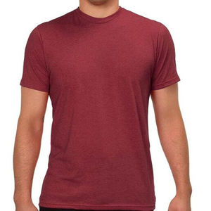 T-shirt à col rond avec logo personnalisé, t-shirts ajustés pour hommes, t-shirts ajustés de haute qualité - Product Image 6