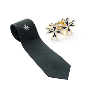 Corbata de Seda Masónica Formal de Nuevo Diseño con Logotipo Personalizado, Ecológica, Transpirable, Antipilling, Servicio OEM, Personalizada para Hombre - Product Image 1