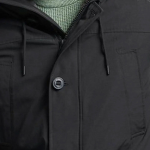 Nouveautés : Parka à capuche pour homme de haute qualité avec fermeture éclair, en tissu imperméable, manteau long rembourré pour l'hiver - Product Image 2