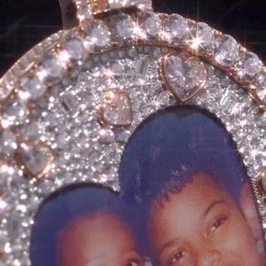 Pendentif photo personnalisé serti de diamants, testé au diamant, pendentif souvenir, pendentif photo hip-hop personnalisé, pendentif en argent 925 - Product Image 4
