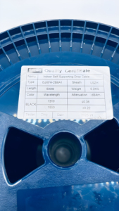 Câble de branchement FTTH Symco autoportant pour intérieur, 2 fibres G652D, câble à fibres optiques torsadées, longueur 500 mètres - Product Image 5