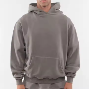 Sudadera con Capucha Estilo Británico para Hombre, Mezcla de Algodón Premium, Sudadera Informal de Estilo Urbano Británico, Corte Holgado - Product Image 5